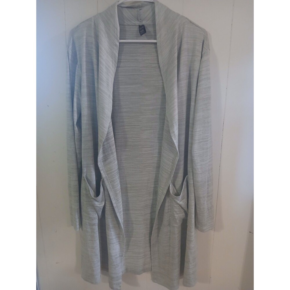 32 Degrees Heat Womens Long Open Cardigan Sweater Pockets Lightweight Size S/M